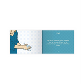 Open boek met handwasillustratie uit verrassend ontworpen product Ik leer de wassing voor jongens